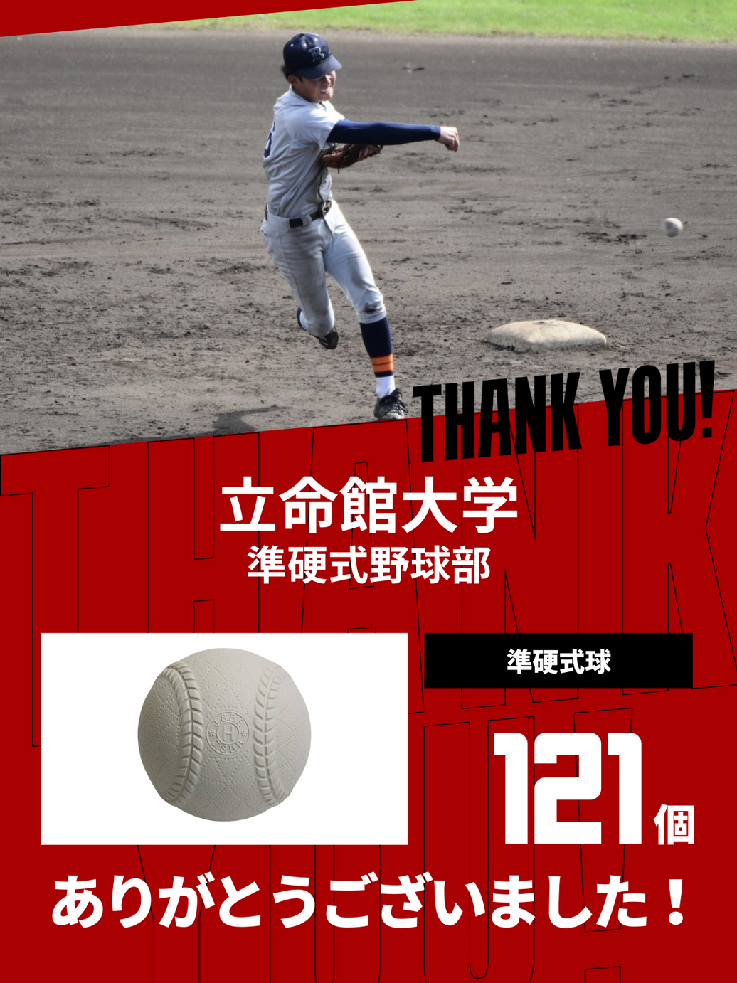 CHEER UP! for 立命館大学 準硬式野球部